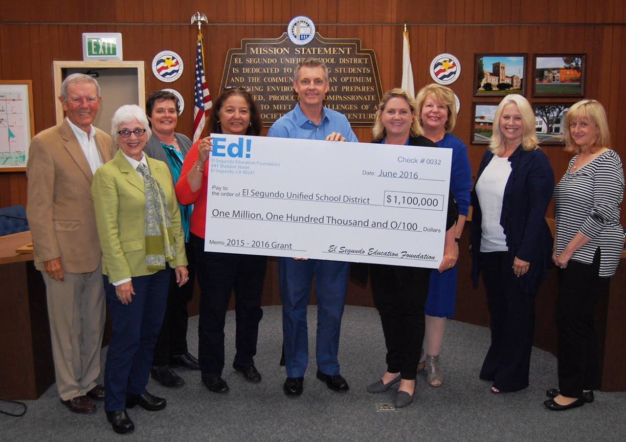 FY16 Final Check Presentation to ESUSD